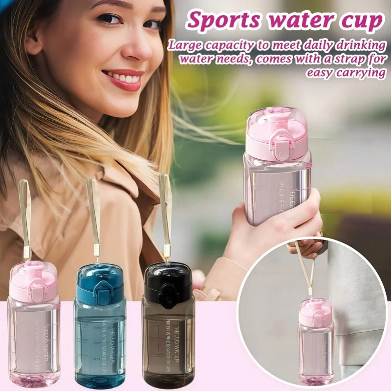 550ml Sports Water Bottle Leak Proof Gym Fitness Hydration Flask - 1