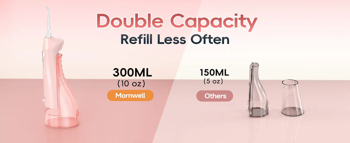 Mornwell D52 Rechargeable Portable Water Flosser Teeth Cleaner