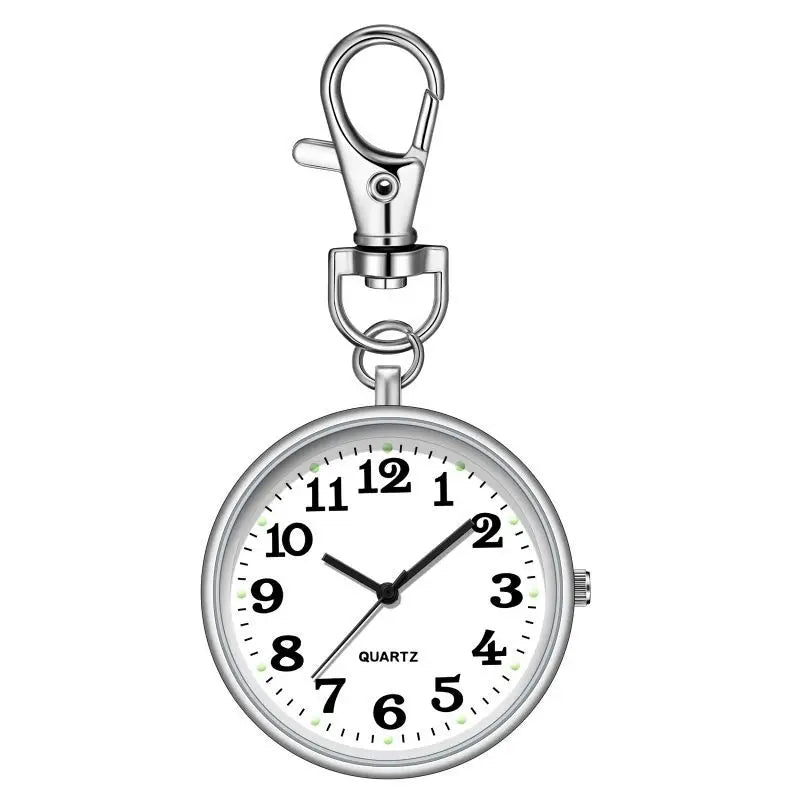 Portable Quartz Pocket Watch Keychain Hanging Nurse Fob Watch