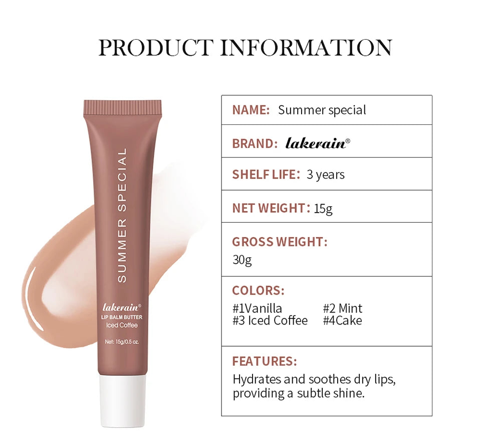Summer Lip Balm Butter Moisturizing Lip Gloss