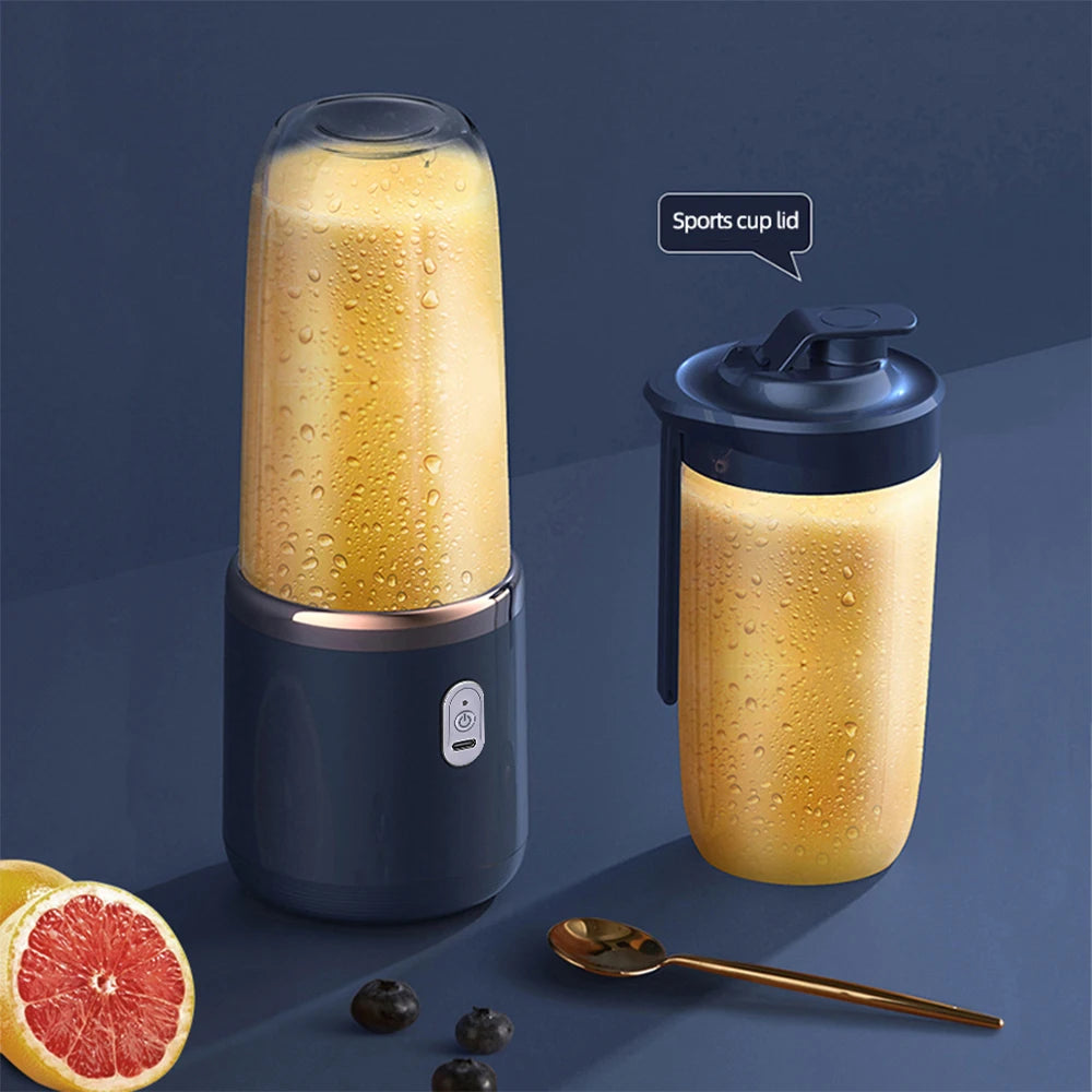 Portable Electric Juicer Cup Wireless Mini Fruit Blender - 7