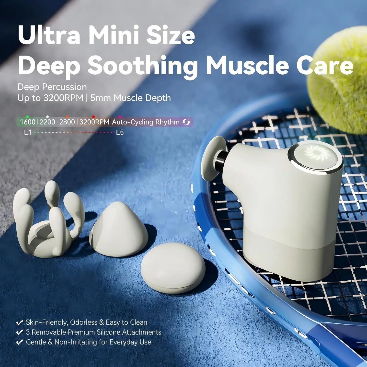 Mini Massage Gun Deep Tissue Percussion Massager - 3