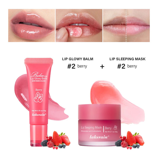 Lip Balm and Sleeping Mask Set Moisturizing Lip Care Kit