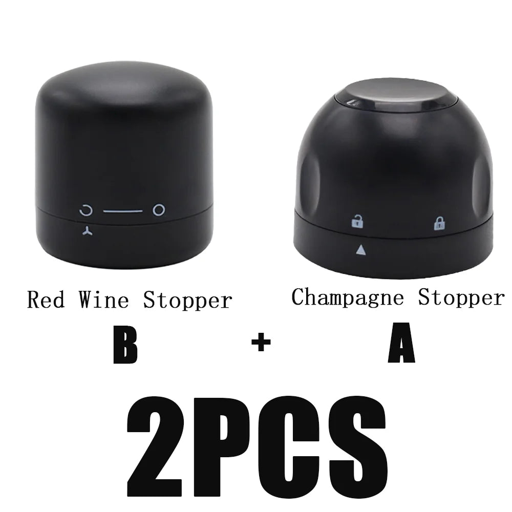 Rotating Wine and Champagne Bottle Stopper Leak Proof Sealing Plug - 17