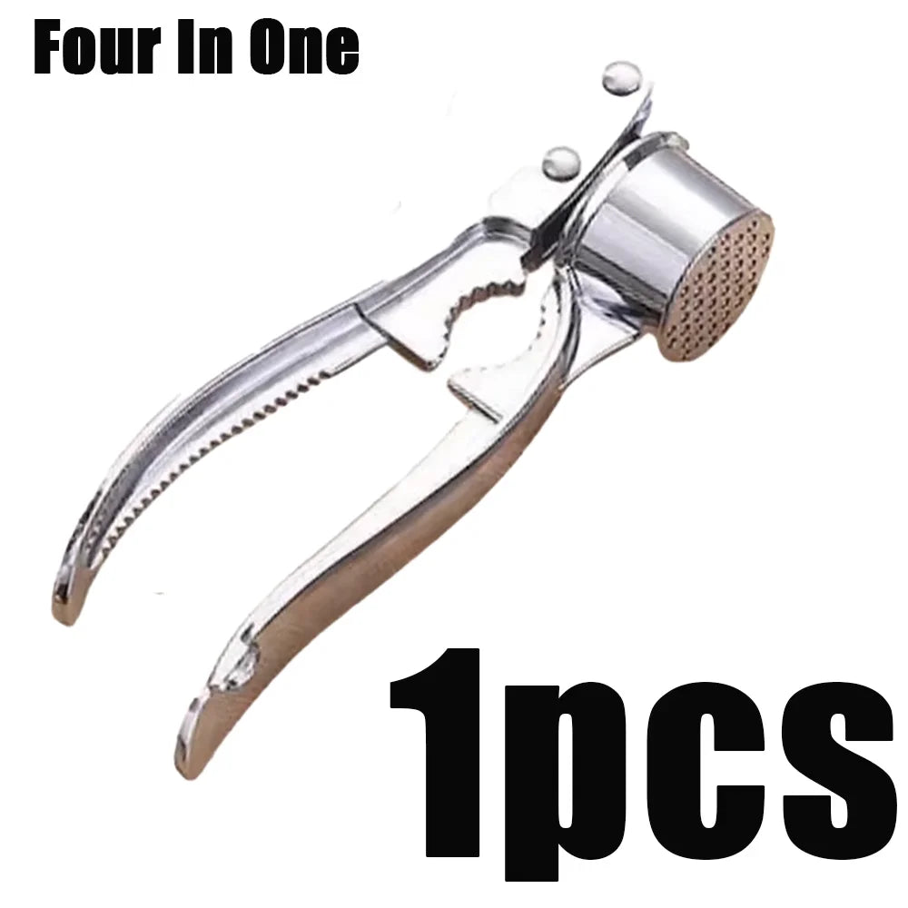 Zinc Alloy Garlic Press Crusher Mincer Kitchen Tool Manual Smasher - 18