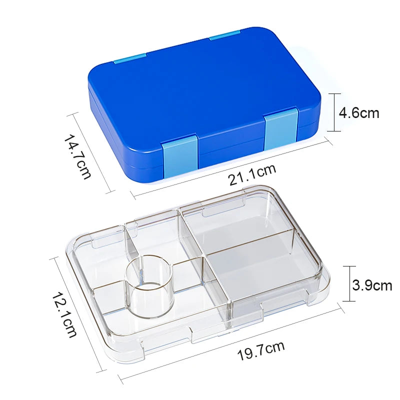 1100ml Christmas Cartoon Bento Box Leakproof Microwavable Lunch Container - 31