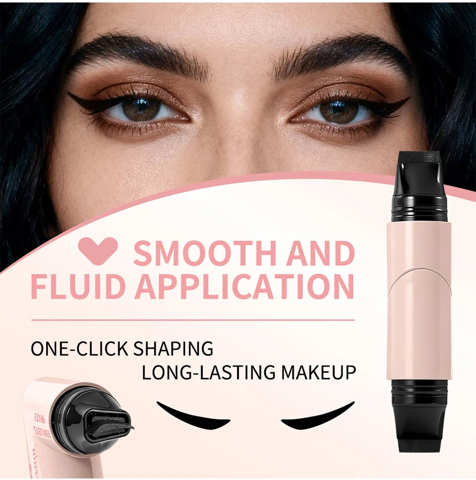 Triangle Liquid Eyeliner Stamp Waterproof Winged Pencil Pen - 10