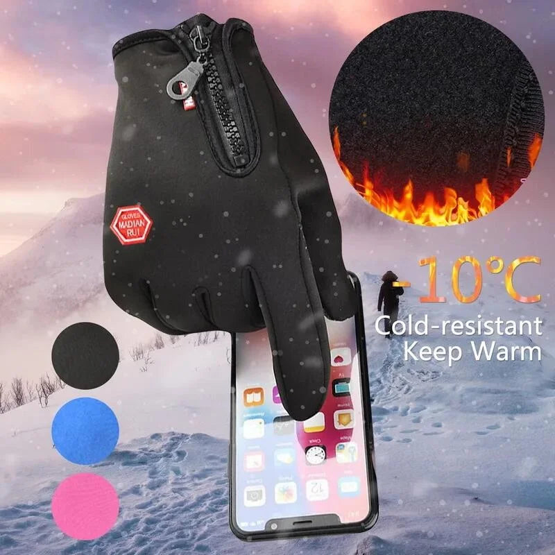 Thermal Winter Ski Gloves Touchscreen Waterproof Cold Proof Riding Mitts