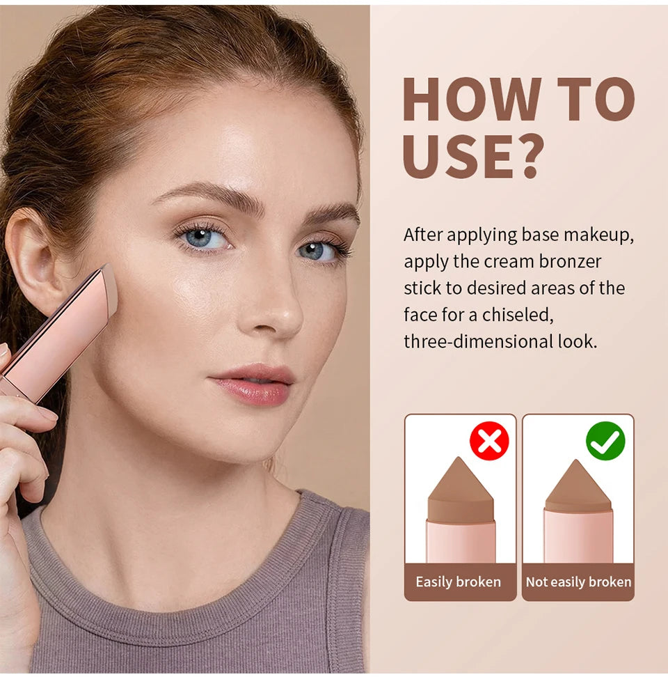 Cream Bronzer Stick Contour Shaping Makeup - 16