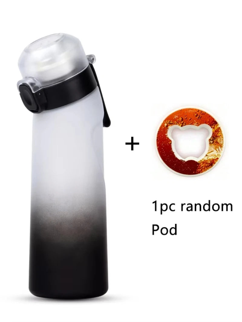 Gradient Scented Water Bottle with Flavor Pods 650ml Sports Drink Cup - 10