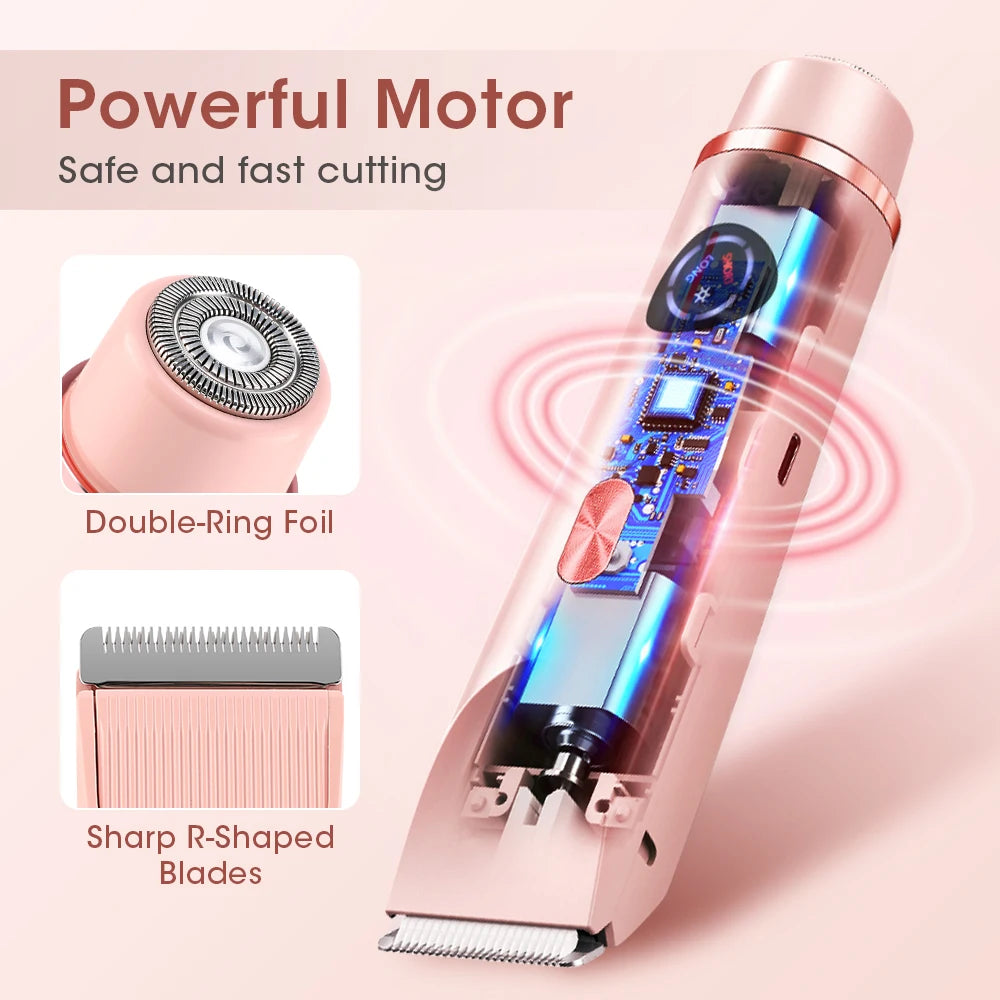 Waterproof Electric Shaver & Cordless Lady Razor - 3