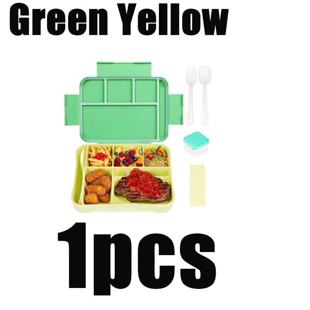 YOCITY Kids Bento Lunch Box Leakproof Divided Food Container for School