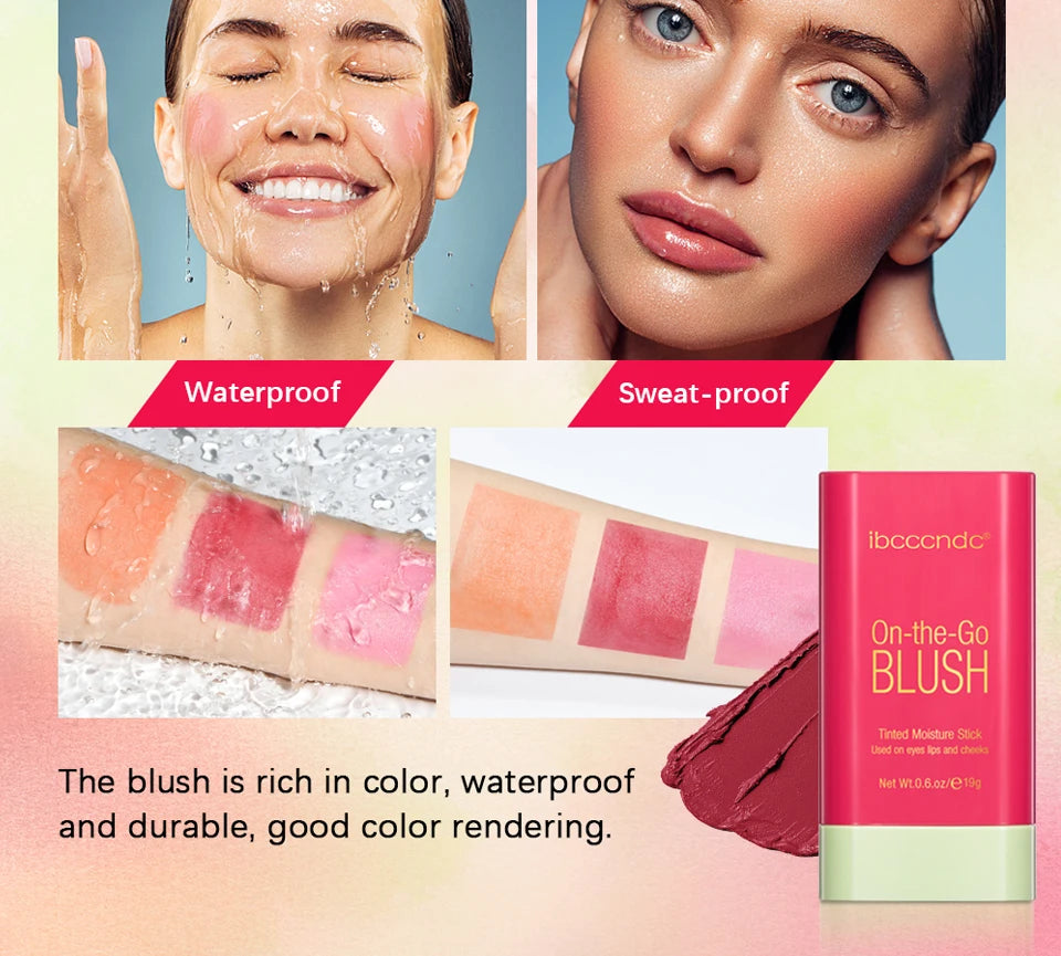 Korean Blush Stick Matte Cream Blusher & Tinted Makeup Stick - 22