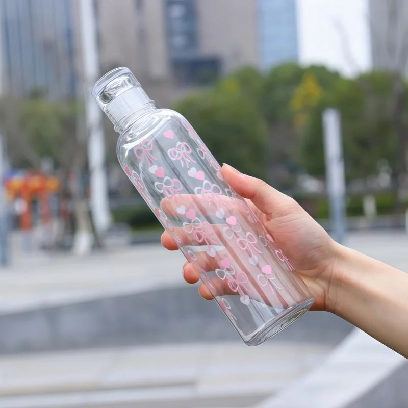 480ml Portable Plastic Water Bottle Minimalist Sports Drink Cup - 8