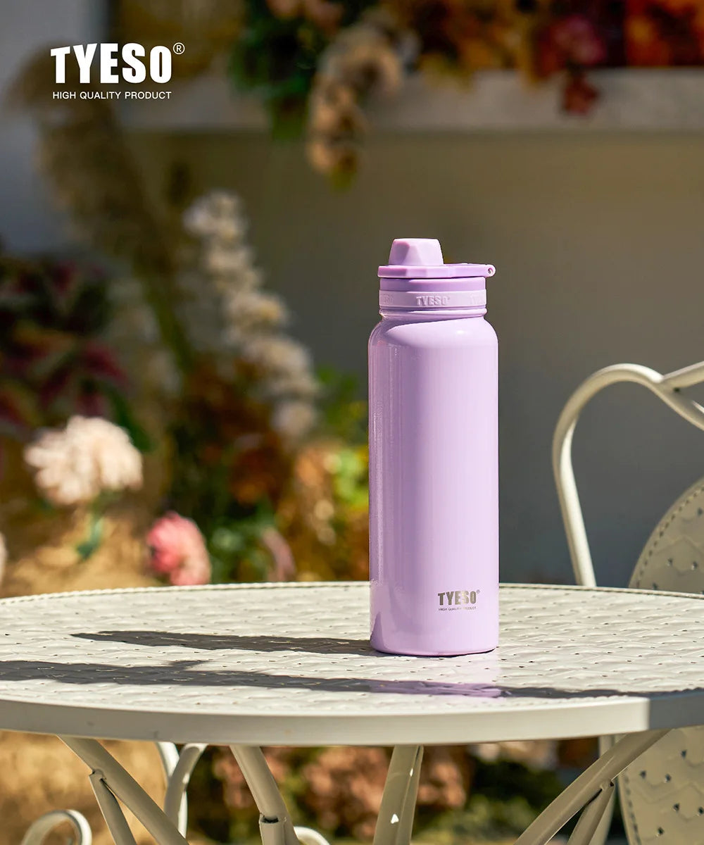 TYESO Stainless Steel Vacuum Insulated Water Bottle Travel Flask - 14