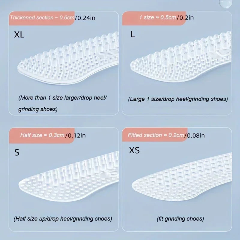 Silicone Heel Grips Anti Slip Shoe Inserts for Women Heel Protectors - 5