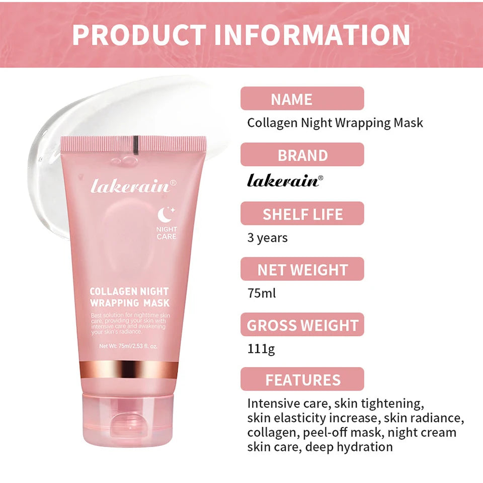 Collagen Night Wrapping Peel Off Facial Mask - 15