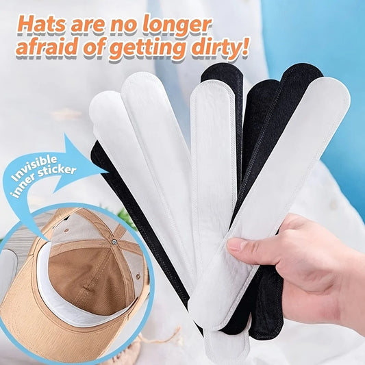 Hat Sweat Absorber Pads Adhesive Liner Bands for Cap Sweat Protection