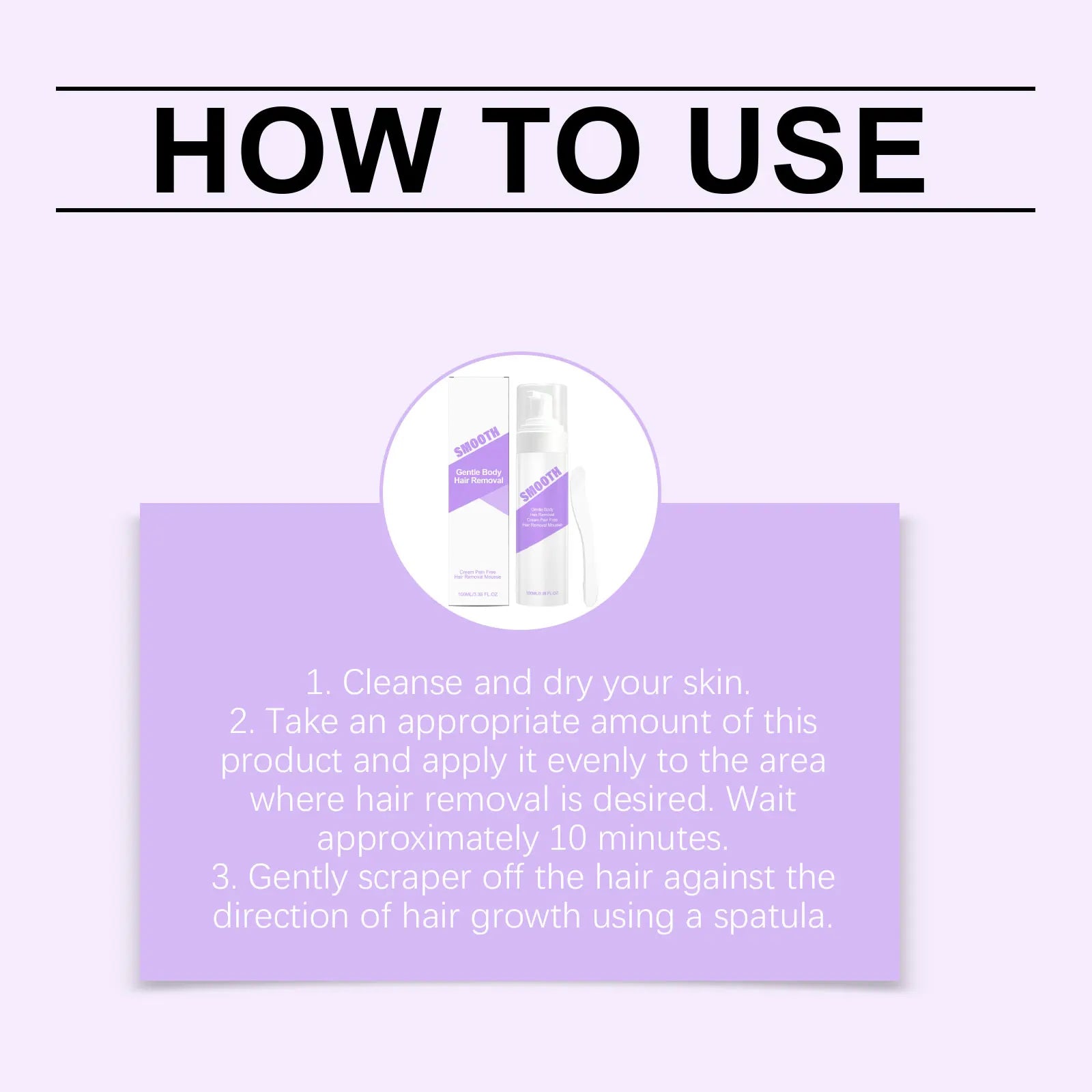 Painfree Hair Removal Mousse Depilatory Foam for Smooth Skin - 12