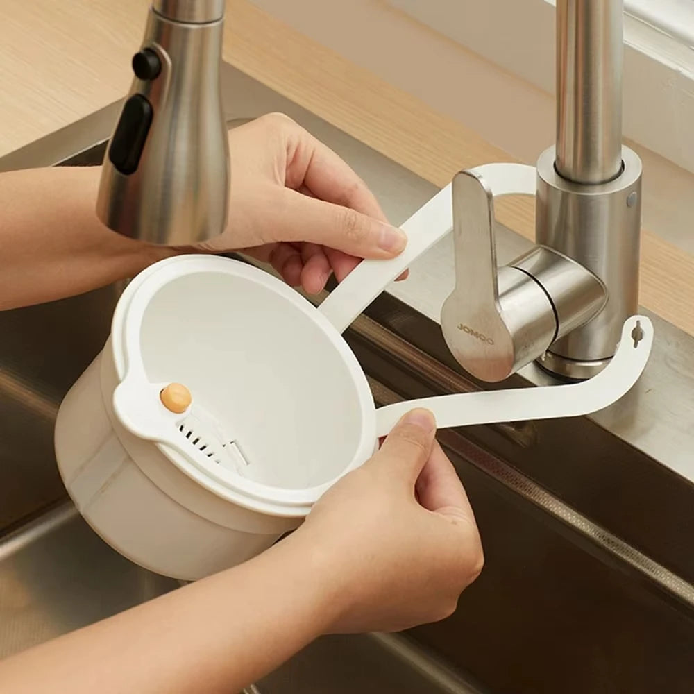 Kitchen Sink Hanging Strainer Basket Food Waste Catcher Filter Rack - 8