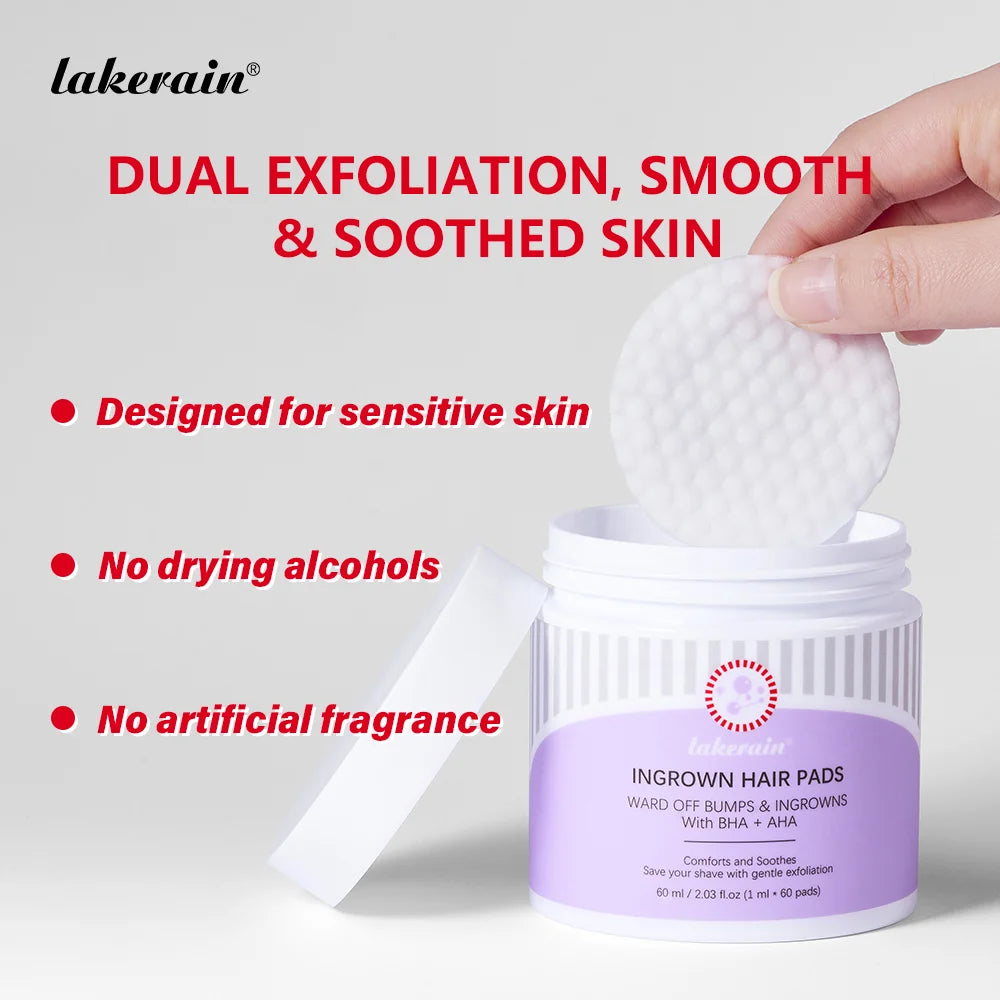 Ingrown Hair Treatment Pads Exfoliating Razor Bumps Aftershave Care - 2