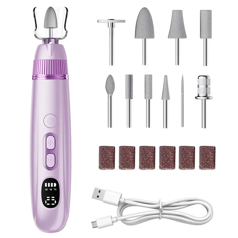 Electric Nail File Set Cordless Manicure Pedicure Drill Machine - 22