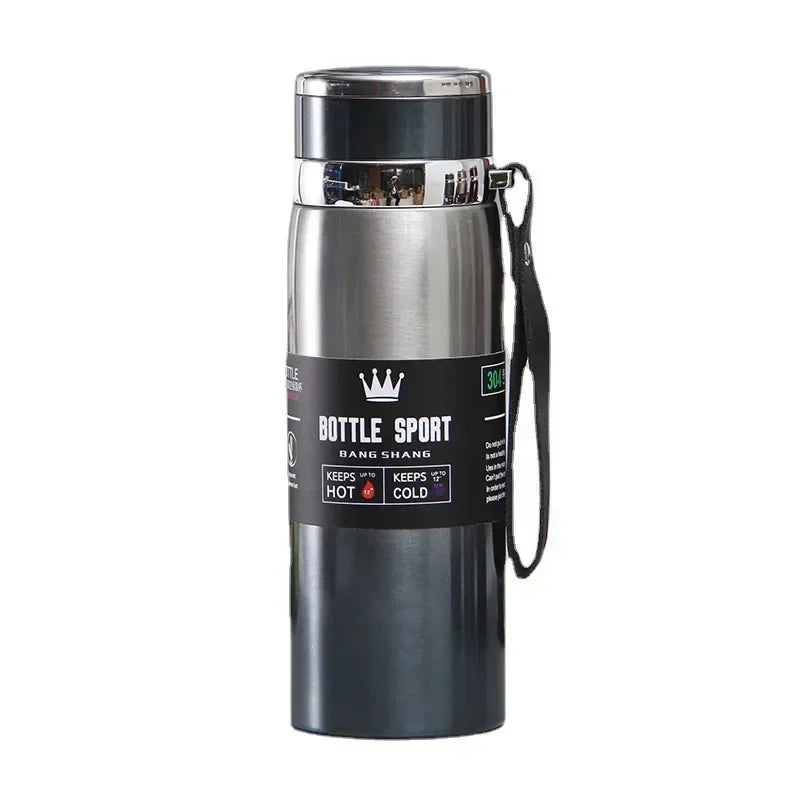 1L Stainless Steel Thermal Water Bottle Vacuum Insulated Travel Flask - 6