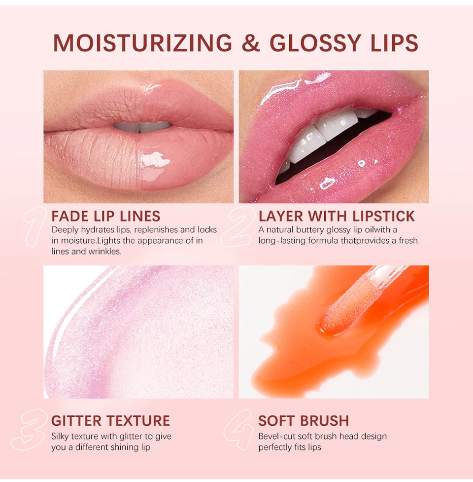 Lakerain Honey Infused Moisturizing Lip Gloss Oil - 10