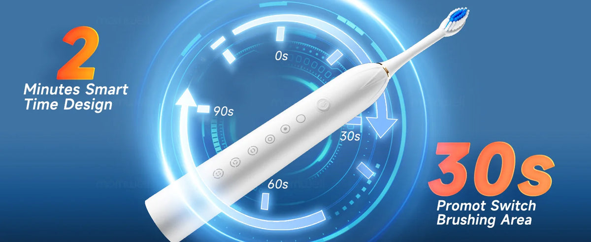 Electric Toothbrush Sonic Rechargeable IPX7 Waterproof