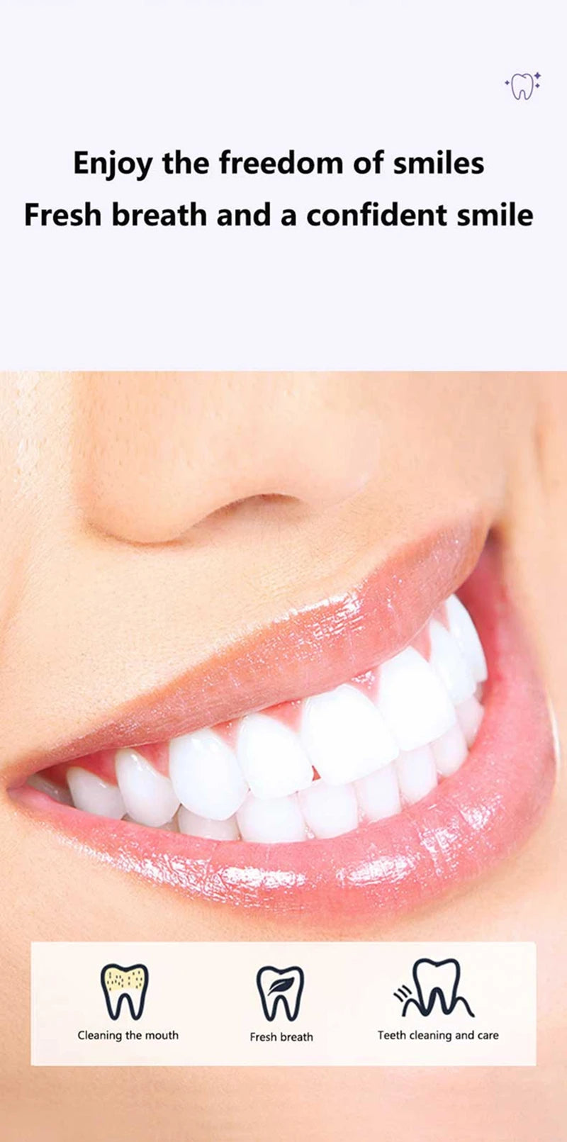 Whitening Toothpaste Fresh Teeth Oral Hygiene Deep Cleaning