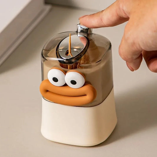 Automatic Pop-Up Toothpick Dispenser Cartoon Table Toothpick Holder