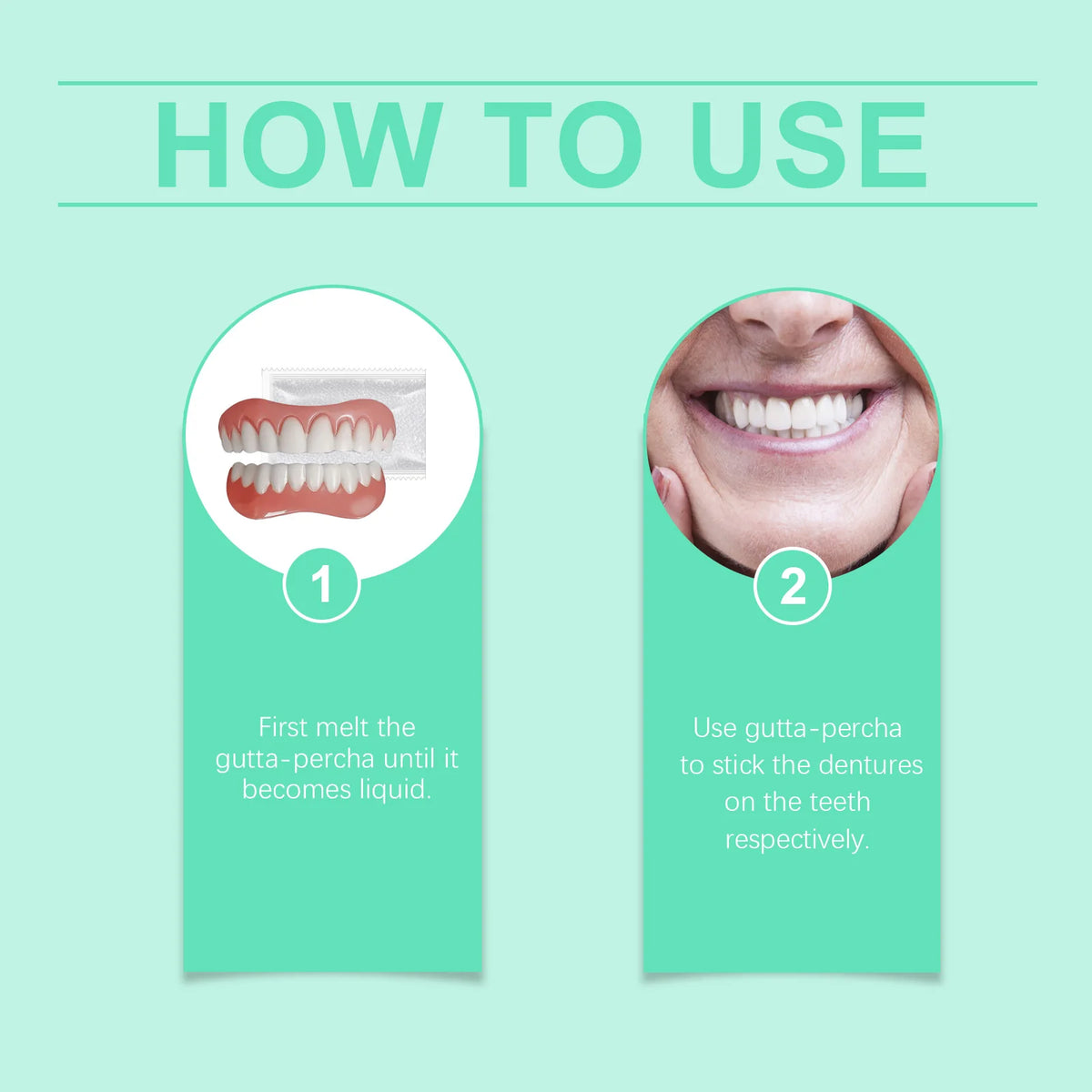 Silicone Dentures False Teeth Full Set Reline Kit