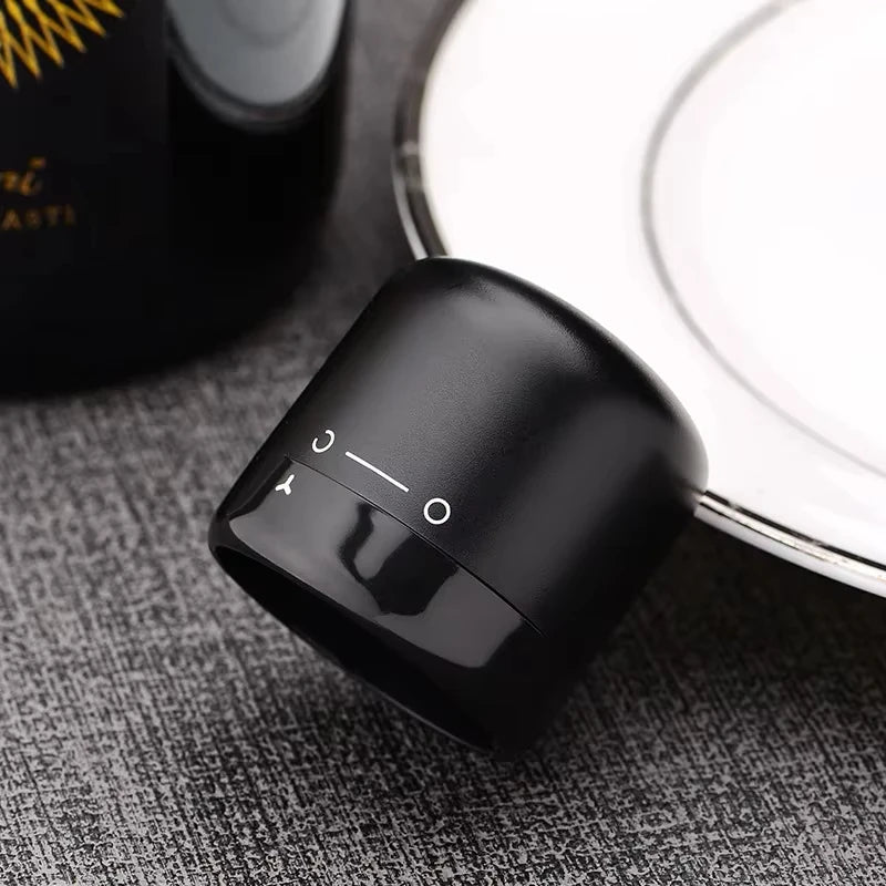 Rotating Wine and Champagne Bottle Stopper Leak Proof Sealing Plug