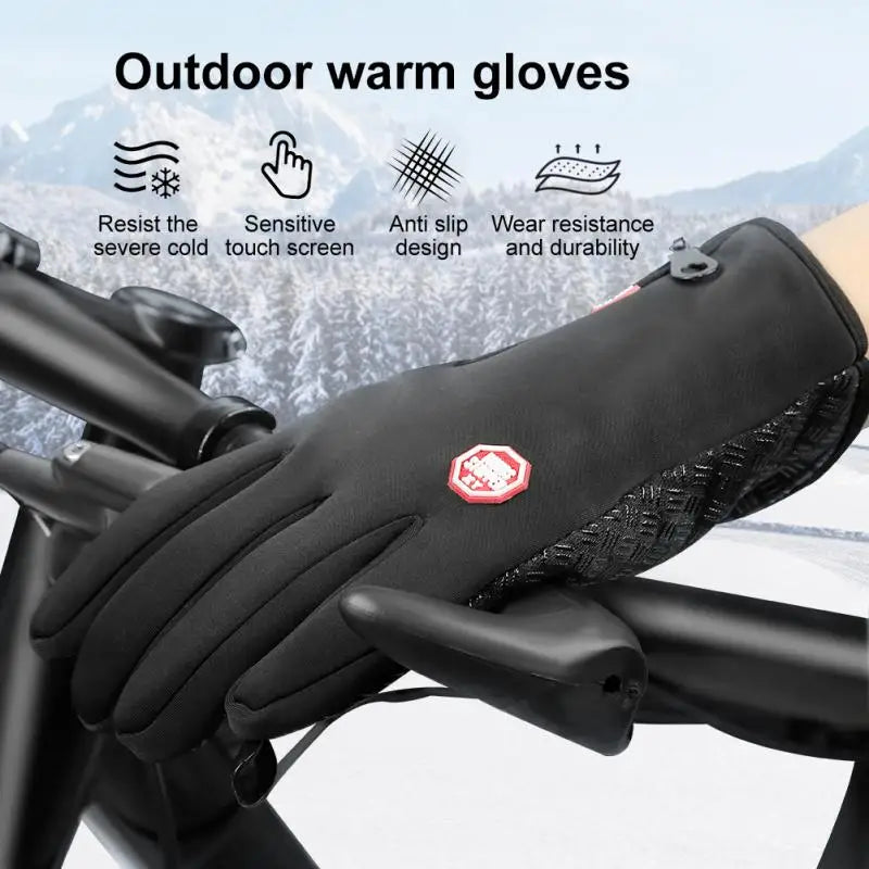 Winter Thermal Touchscreen Gloves Waterproof Windproof Cycling Mittens