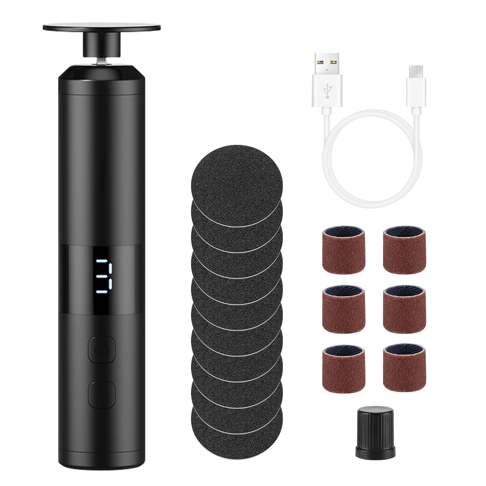 Electric Foot File Callus Remover USB Pedicure Tool