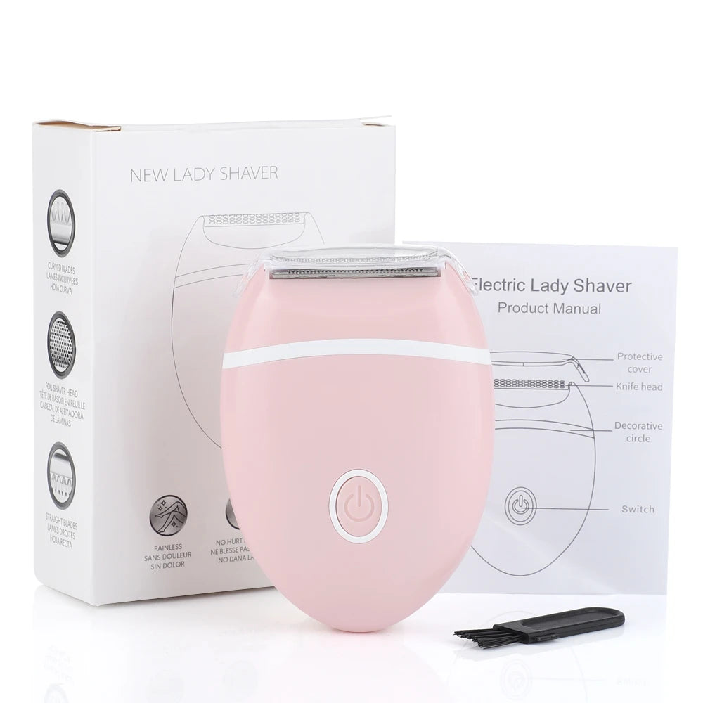 Womens Electric Mini Shaver Painless Hair Removal Razor