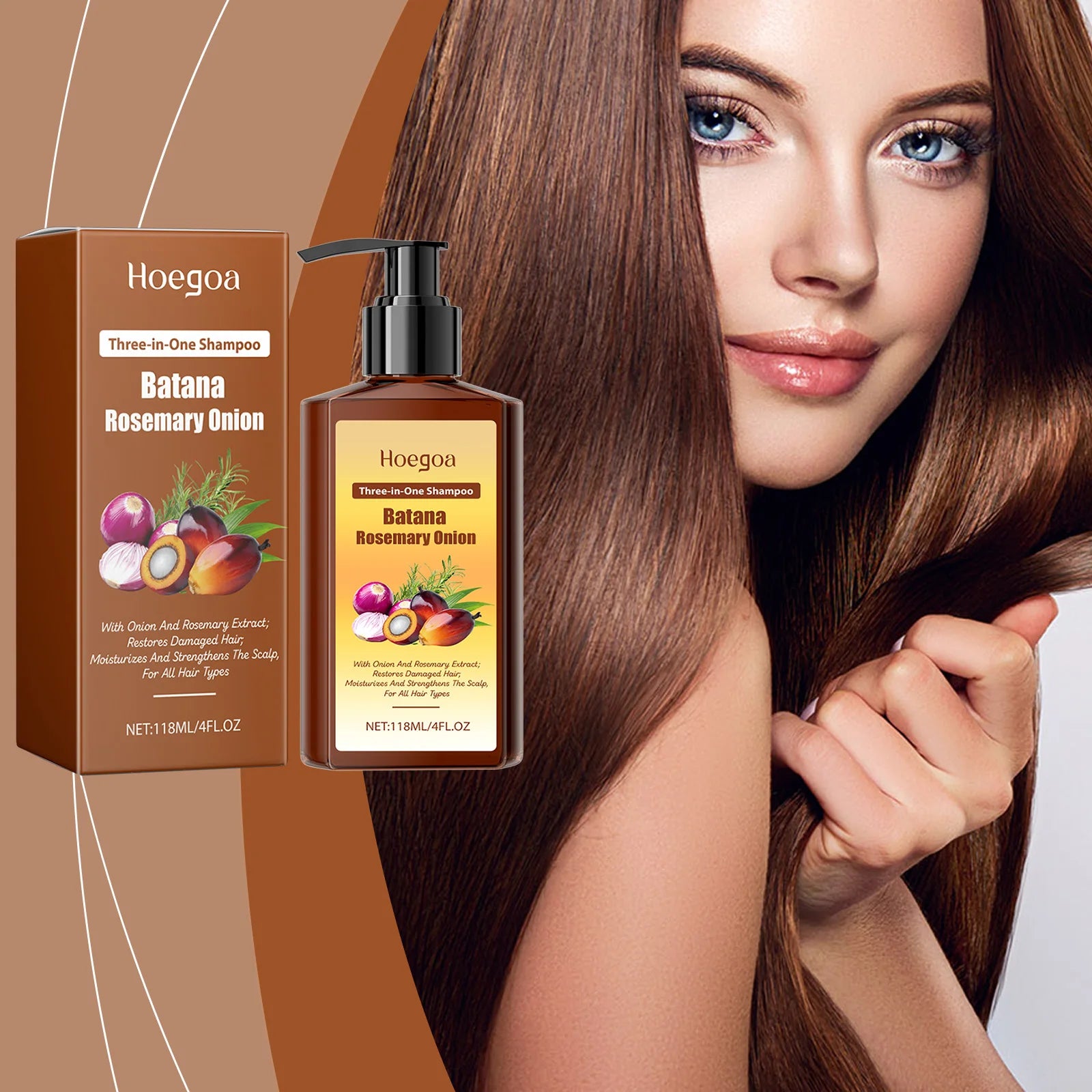 Hair Growth Shampoo Anti Dandruff Nourishing Repair Scalp Care - 2