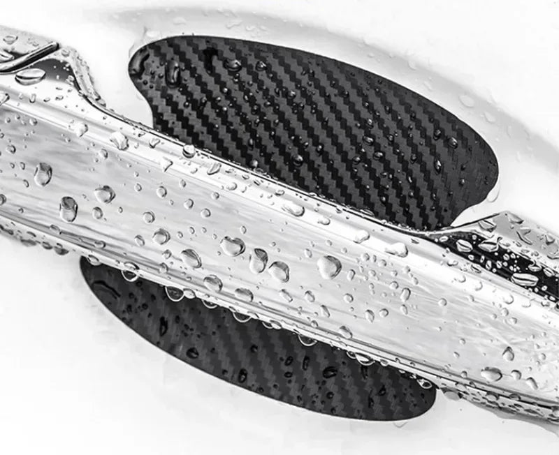 4PCS Car Door Handle Sticker Anti-Scratch Carbon Fiber Protector Film - 11