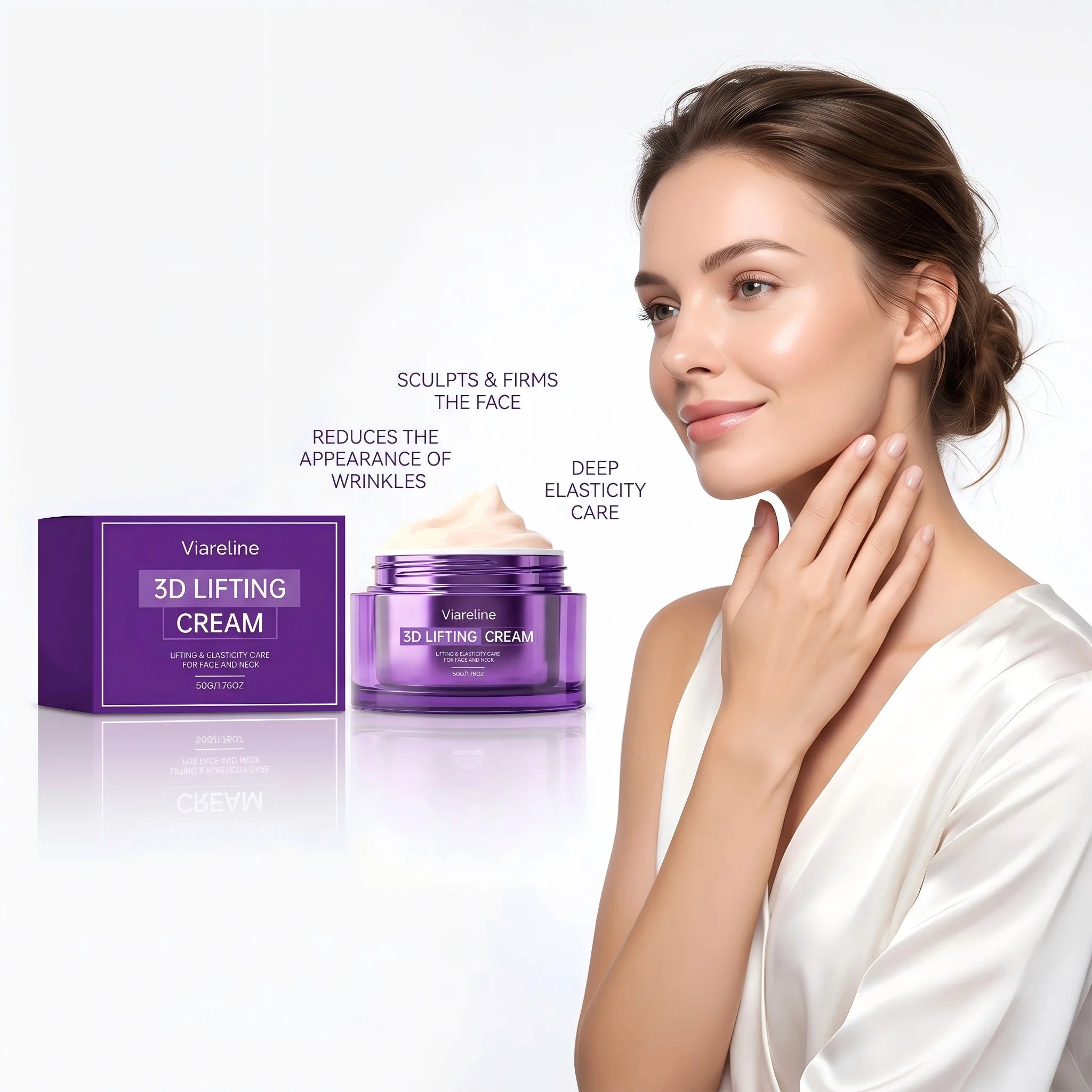 3D Face And Neck Lifting Firming Cream Anti Aging Moisturizer - 2
