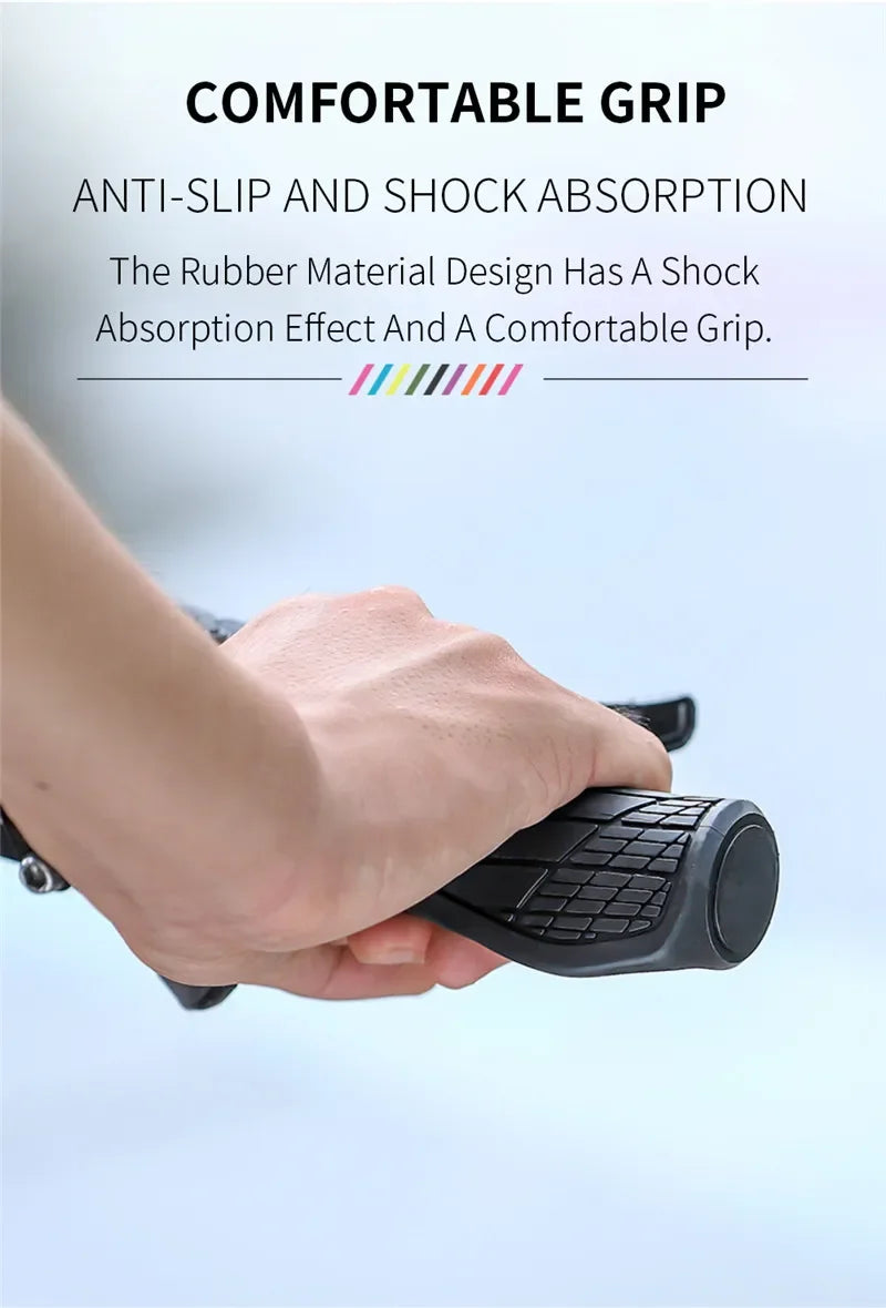 Ergonomic MTB Bicycle Grips Anti-Slip Shockproof Handlebar Covers - 6