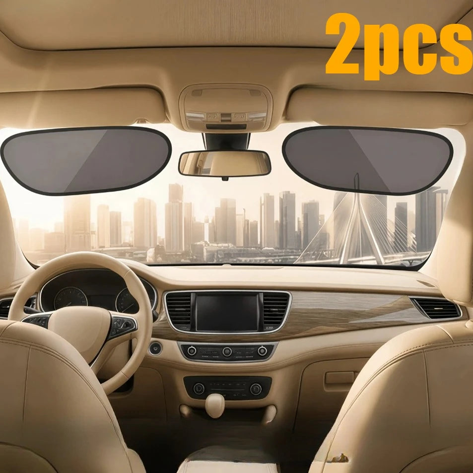 Universal Car Window Sunshade UV Protection Glare Shield Privacy Curtain