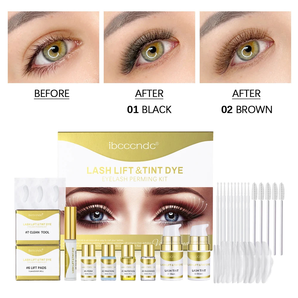 Professional Eyelash Perm and Tint Kit Lash Lift Curling Set