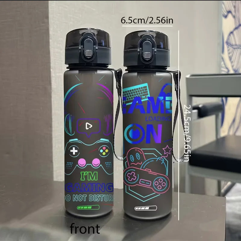 3D Printed Gaming Water Bottle Large Capacity Portable Sports Flask