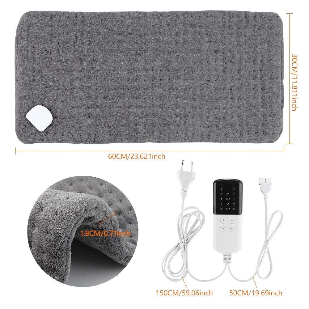 Electric Heating Pad Flannel Thermal Mat Pain Relief - 16