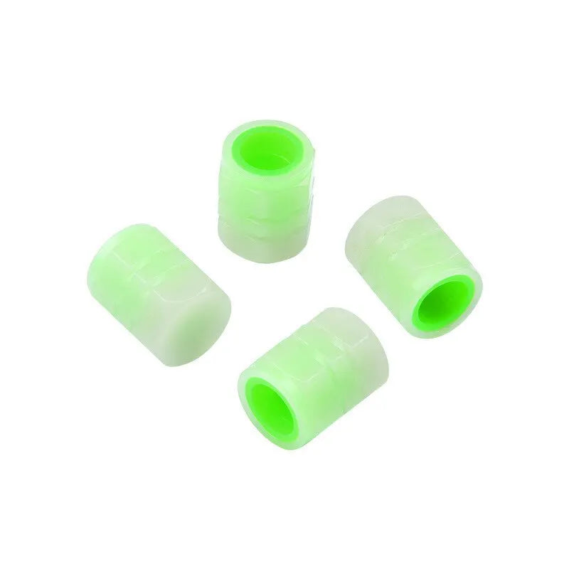 Universal Luminous Tire Valve Caps Glow in the Dark Bike Stem Covers - 18