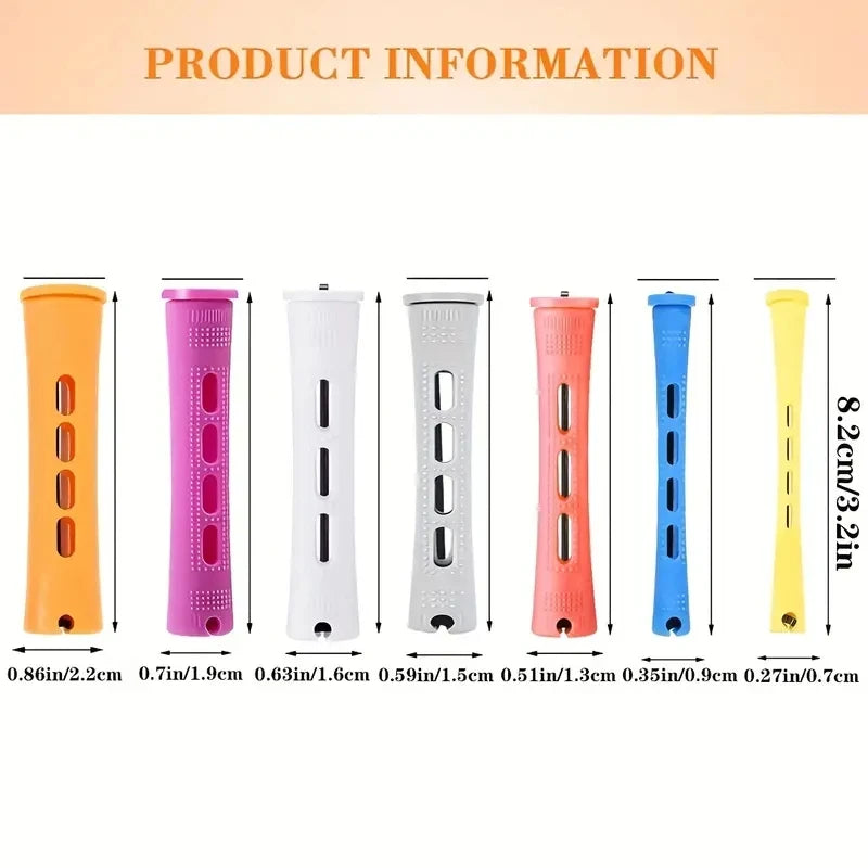 10pcs Hair Perm Rods Set Professional Curling Styling Tools