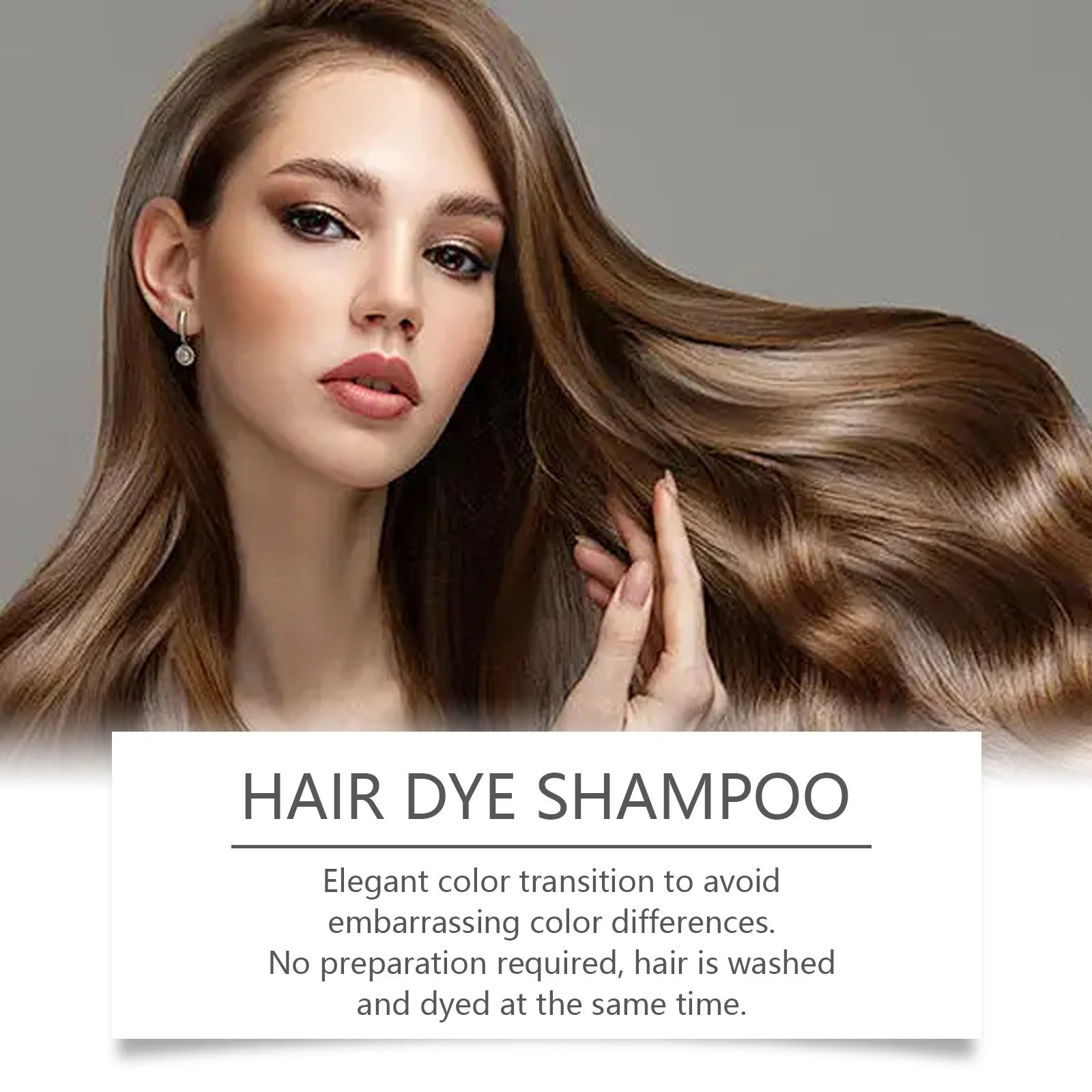 HOEGOA Nourishing Hair Dye Shampoo Coloring Treatment - 5