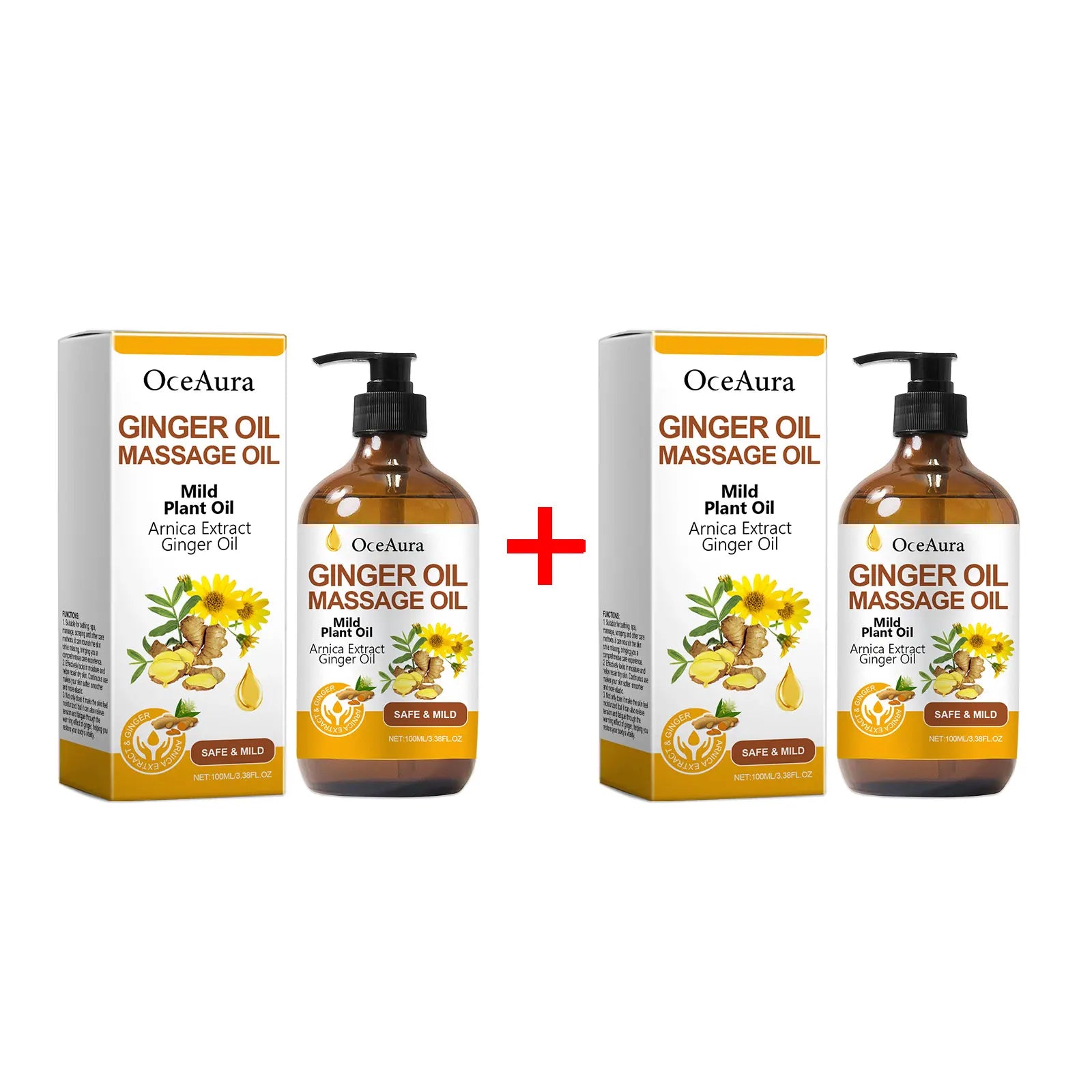 Ginger Massage Oil Body Relaxing Essential Oil - 7