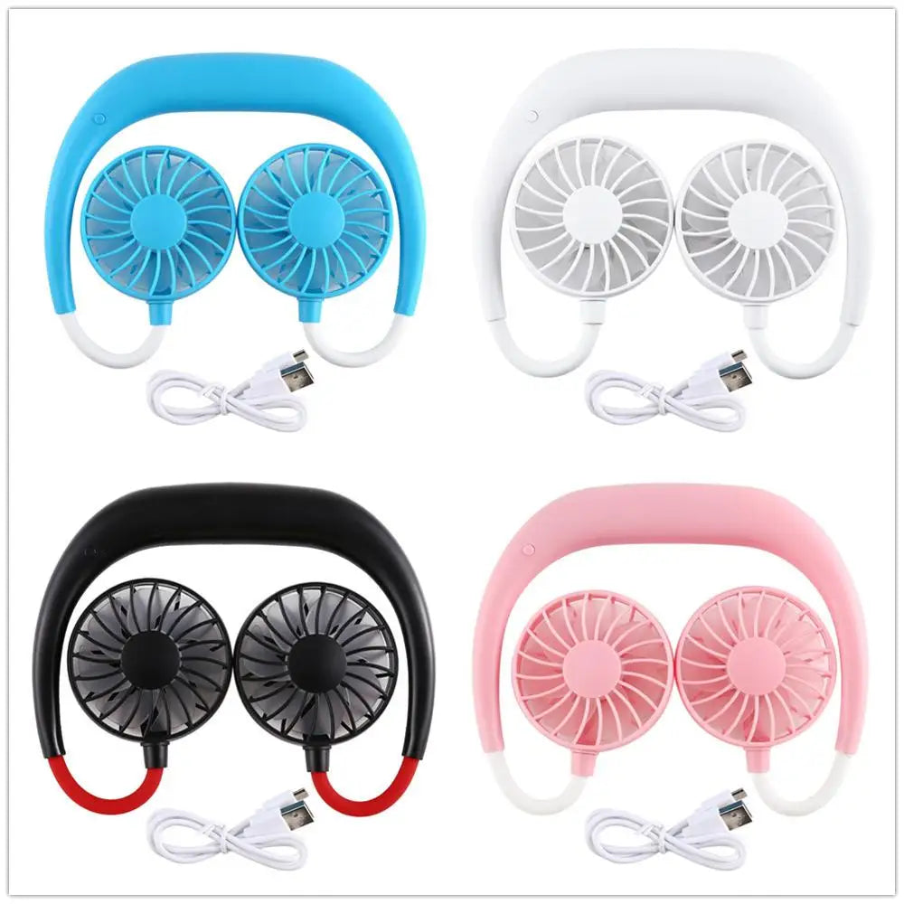 Portable Neck Fan Rechargeable Hands Free Personal Cooling Fan 3 Speed - 11