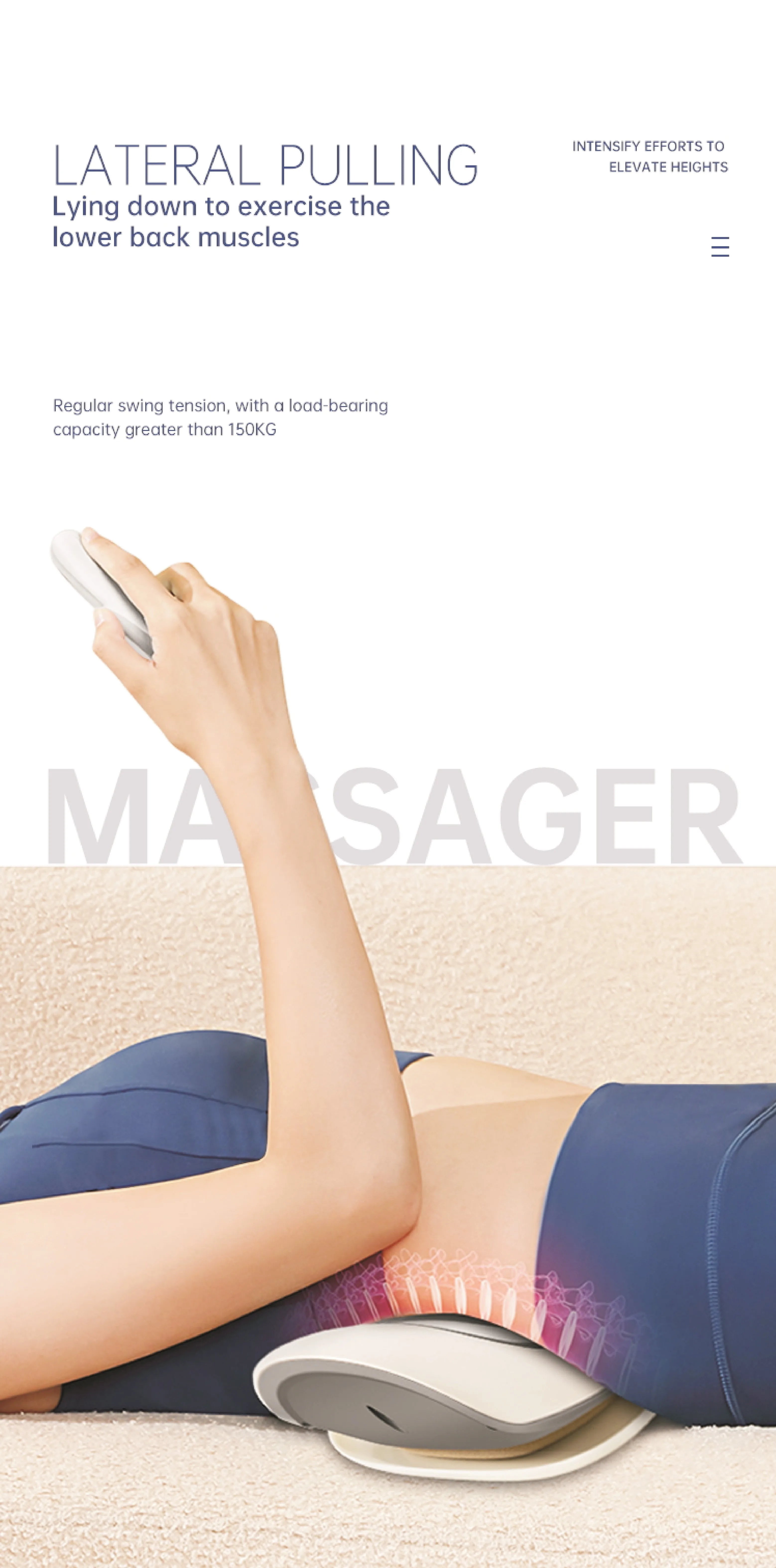 Smart Lumbar Traction Device Waist Massager Spine Support Stretcher - 8